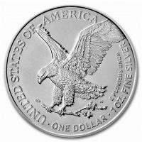 USA 1 USD Type 2 Silver Eagle 2022 1 Oz Silber Rückseite