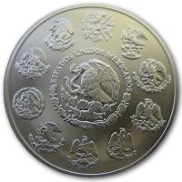 Mexiko Libertad Siegesgöttin 2009 5 Oz Silber Rückseite