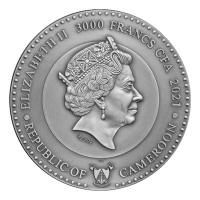Kamerun - 3000 Francs Venus - 3 Oz Silber
