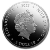 Niue - 1 NZD Pets in Music Style: Romance 2021 - Silber Prooflike