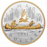 Kanada - 1 CAD The Quintessential Voyageur Dollar 2021 - 1 KG Silber