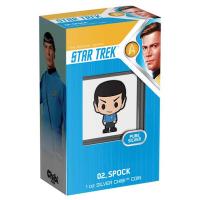 Niue - 2 NZD Chibi Star Trek (2.) Spock(TM) 2021 - 1 Oz Silber