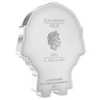 Niue - 2 NZD Chibi Herr der Ringe(TM) (7.) Gimli(TM) 2021 - 1 Oz Silber