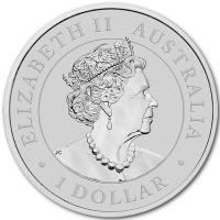 Australien 1 AUD Koala 2022 1 Oz Silber Rückseite