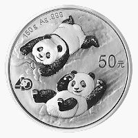 China - 50 Yuan Panda 2022 - 150g Silber PP