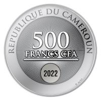 Kamerun - 500 Francs Viel Glück Good Luck 2022 - Silber PP Color
