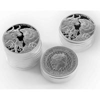Tokelau - 5 NZD Bull and Bear 2022 - 1 Oz Silber