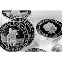 Tokelau - 5 NZD Göttin Europa / Goddess Europa 2022 - 1 Oz Silber