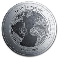 Tokelau - 5 NZD Terra / Erde 2022 - 1 Oz Silber