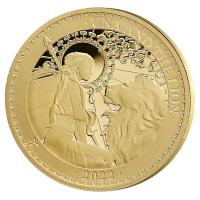 St. Helena - 2 Pfund Una and the Lion 2022 - 1/4 Oz Gold PP