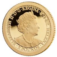 St. Helena - 2 Pfund Una and the Lion 2022 - 0,5g Gold PP