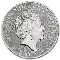 Großbritannien - 10 GBP Queens Beasts Completer 2022 - 10 Oz Silber