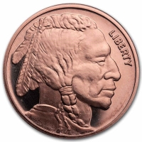 USA - 9Fine Mint Indian/Buffalo - 1 Oz Kupfer