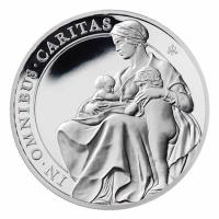 St. Helena 1 Pfund The Queens Virtues: Charity 2022 1 Oz Silber PP Rückseite