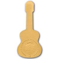 Palau - 1 USD Gitarre / Guitar - 0,5g Gold