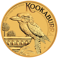 Australien - 15 AUD Kookaburra 2022 - 1/10 Oz Gold