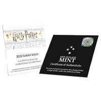 Niue - 2 NZD Harry Potter Classic: Goldener Schnatz(TM) - 1 Oz Silber