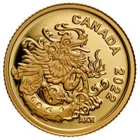 Kanada - 8 CAD Erddrache/Earth Dragon 2022 - 1,58g Gold