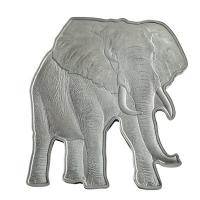 Solomon Islands - 2 Dollar African Elephant Elefant 2021 - 1 Oz Silber