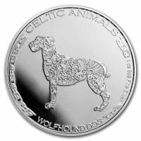 Tschad - 500 Francs Celtic Animals Wolfhound Dog / Wolfshund 2022 - 1 Oz Silber