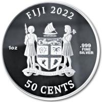Fiji - 0,5 FJD Dogs 2022 - 1 Oz Silber
