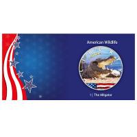 USA - 1 USD Silver Eagle American Wildlife (1.) Alligator - 1 Oz Silber Color