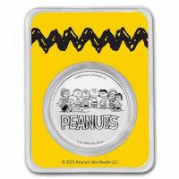 USA - 70 J. Peanuts Snoopy & Woodstock Beach COLOR 2021 - 1 Oz Silber Color