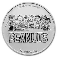 USA - 70 J. Peanuts Snoopy COLOR 2021 - 1 Oz Silber Color