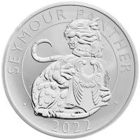 Grobritannien - 4 GBP Tudor Beasts (1.) Seymour Panther 2022 - 2*1 Oz Silber Proof & Reverse Proof