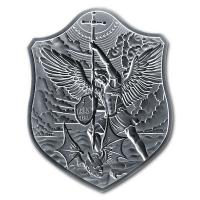 Südkorea - Schildserie (3.) Erzengel Michael Shield Silver Stacker - 1 KG Silber (nur 333 Stück!)