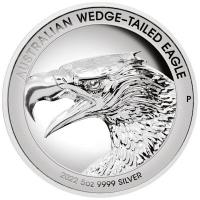 Australien - 8 AUD Wedge Tailed Eagle 2022 - 5 Oz Silber PP HR