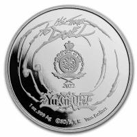 Niue - 2 NZD 25 Jahre Yu Gi Oh! Game Flip Coin 2022 - 1 Oz Silber BU