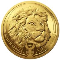Sdafrika - 50 Rand Big Five II Lwe 2022 - 1/4 Oz Gold