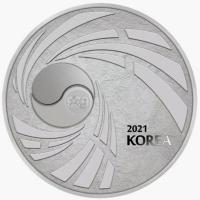 Sdkorea - Taekwondo 2021 - 1 Oz Silber