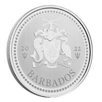 Barbados - 1 Dollar Trident Dreizack 2022 - 1 Oz Silber