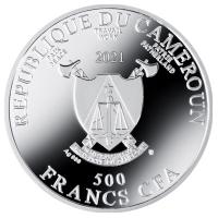 Kamerun - 500 Francs Albrecht Drer: Eichhrnchen 2021 - Silber PP