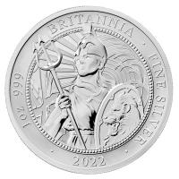 Grobritannien - 4 GBP Britannia 2 Coin Set 2022 - 2*1 Oz Silber PP