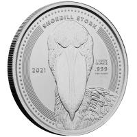 Kongo - 500 Francs Schuhschnabel / Shoebill 2021 - 1 Oz Silber