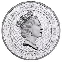 St. Helena - 1 Pfund The Queens Virtues: Truth 2022 - 1 Oz Silber BU