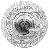 Österreich - 20 EURO Faszination Unversium (2.) Schwarzes Loch 2022 - Silber PP
