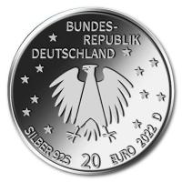Deutschland - 20 EURO 50 Jahre Deutsches Kinderhilfswerk 2022 - Silber Spiegelglanz