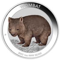 Australien 1 AUD Wombat 2022 1 Oz Silber COLOR Blister Rückseite