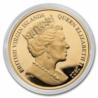 British Virgin Islands - 100 Dollar Pegasus 2022 - 1 Oz Gold