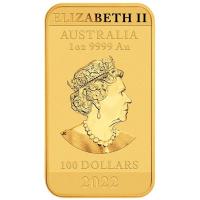 Australien - 100 AUD Drachen Barren 2022 - 1 Oz Gold