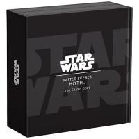 Niue - 10 NZD Star Wars(TM) Schlacht von Hoth / Battle of Hoth (TM) - 3 Oz Silber Color