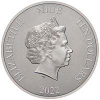 Niue - 10 NZD Herr der Ringe: (1.) Das Auenland 2022 - 3 Oz Silber