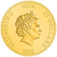 Niue - 25 NZD Herr der Ringe: (1.) Das Auenland 2022 - 1/4 Oz Gold