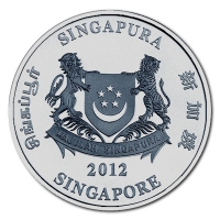 Singapur - 2 SGD Lunar Drache 2012 - 20g KupferNickel