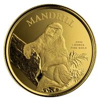 Kamerun - 500 Francs Mandrill 2021 - 1 Oz Gold PP