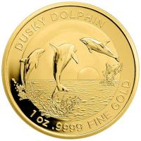 Australien - 100 AUD RAM Delphin Dolphin 2022 - 1 Oz Gold